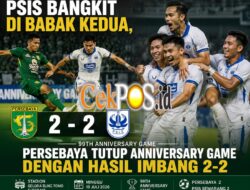 PSIS Bangkit di Babak Kedua, Persebaya Tutup Anniversary Game dengan Hasil Imbang 2-2