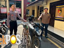 Polres Pasuruan Kota Amankan Tersangka Pencuri Motor di Pohjentrek