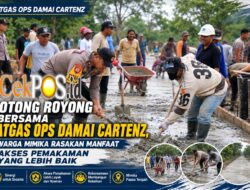 Gotong Royong Bersama Satgas Ops Damai Cartenz, Warga Mimika Rasakan Manfaat Akses Pemakaman yang Lebih Baik