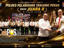 Satresnarkoba Polres Pelabuhan Tanjung Perak Raih Juara II Pengungkapan Kasus Narkoba Terbaik di Polda Jatim