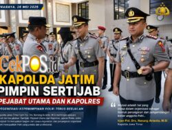 Kapolda Jatim Pimpin Sertijab PJU dan Kapolres, Perkuat Regenerasi Kepemimpinan dan Pelayanan Presisi