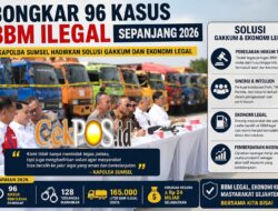 Bongkar 96 Kasus BBM Ilegal Sepanjang 2026, Kapolda Sumsel Hadirkan Solusi Gakkum dan Ekonomi Legal