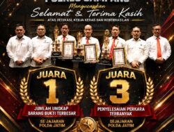 Kapolda Jatim Apresiasi Satresnarkoba Polres Sampang, Raih Juara I Ungkap Barang Bukti Terbesar dan Juara III Penyelesaian Perkara