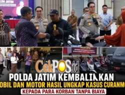 Polda Jatim Kembalikan Mobil dan Motor Hasil Ungkap Kasus Curanmor kepada Para Korban Tanpa Biaya