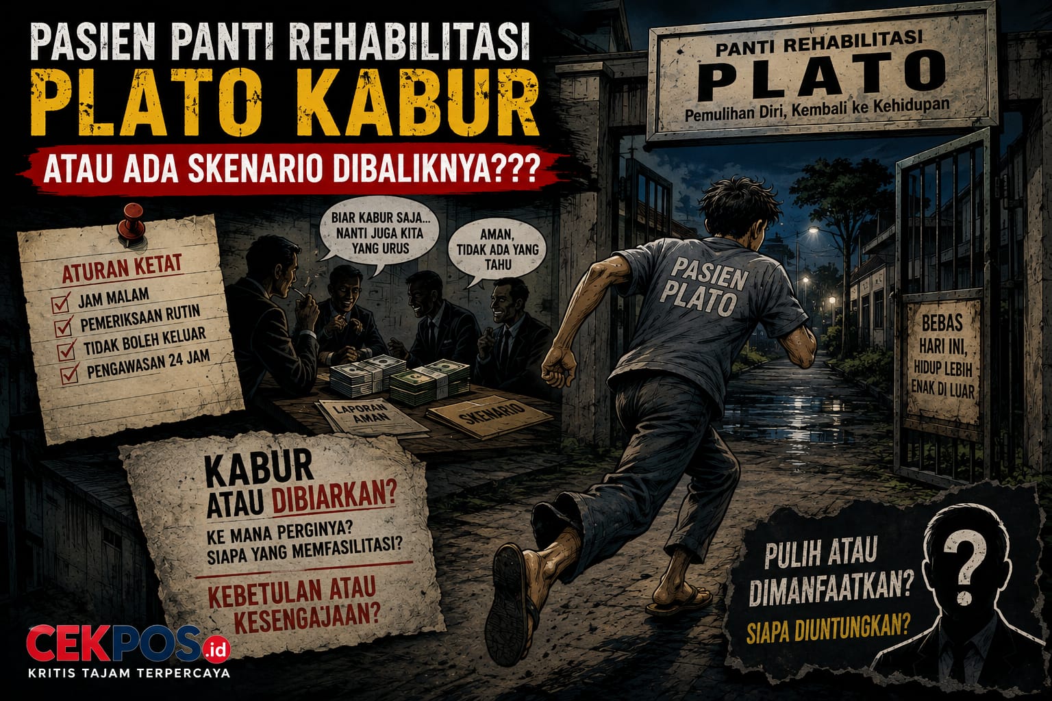 Foto : Dokumentasi Ilustrasi Pasien Kabur di Tempat Rehabiltasi Plato Surabaya