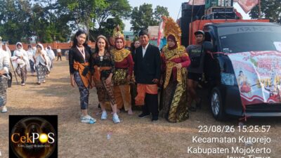 Meriahnya Karnaval Desa Kutorejo, Hebohnya Peserta Dsn.Keputran rt 17/rw 8 Yang Tampil Memukau di Hadapan Kepala Desa Kutorejo
