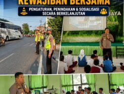 Demi Keselamatan Bersama: Polsek Semampir Jalankan Pengaturan, Gakkum Lantas & Sosialisasi Ketertiban