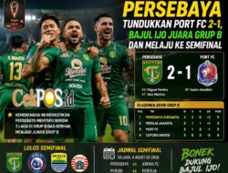 Persebaya Tundukkan Port FC 2-1, Bajul Ijo Juara Grup B dan Melaju ke Semifinal