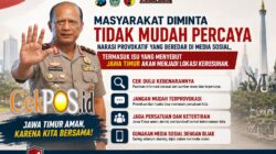 Kapolda Jatim Pastikan Tak Ada Ancaman Kerusuhan di Jatim, Warga Diminta Tak Percaya Hoaks
