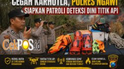 Cegah Karhutla, Polres Ngawi Siapkan Patroli Deteksi Dini Titik Api