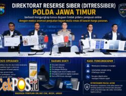 Polda Jatim Bongkar Sindikat Penipuan Online Emas Murah, Lima Tersangka Diantaranya Warga Binaan Lapas Diamankan