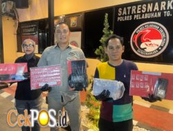 Satresnarkoba Polres Pelabuhan Tanjung Perak Bongkar 3 Kasus Narkoba, 4 Tersangka dan 22,76 Gram Sabu Disita