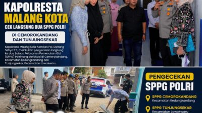 Kapolresta Malang Kota Cek Dua SPPG Polri, Pastikan Standar Pemenuhan Gizi dan Pengelolaan Limbah Berjalan Optimal