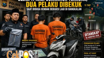 Kembali Beraksi di TKP yang Sama, Dua Spesialis Curanmor Dibekuk Tim Resmob Bangkalan