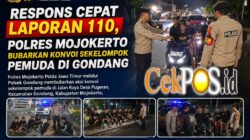 Respons Cepat Laporan 110, Polres Mojokerto Bubarkan Konvoi Sekelompok Pemuda di Gondang