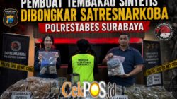 Polrestabes Surabaya Bongkar Pembuatan Tembakau Sintetis, Pelaku juga Sediakan Ganja