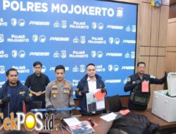 Polres Mojokerto Amankan 3 Tersangka Pencurian Brankas isi Rp.1,4 Miliar Milik Kampus UAC Pacet