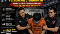 Sejak 2020 Terduga Pelaku Dugaan Pencabulan Anak, Akhirnya Diamankan Satres PPA/PPO Polrestabes Surabaya