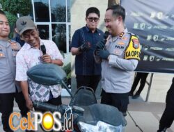 Polres Gresik Ungkap Curanmor, Seorang Petani Balongpanggang Senang Motornya Kembali