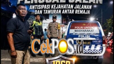 Jogo Perak”, Polsek Kenjeran Perkuat Patroli Malam Cegah Tawuran dan Kejahatan Jalanan Akhir Pekan Jadi