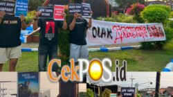 Refleksi Kemerdekaan RI ke-81, PMII Mojokerto Gelar Aksi Tolak Tambang Ilegal di Tugu UKS