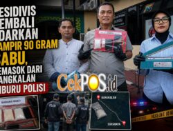 Residivis Tak Kapok.! Hampir 90 Gram Sabu Siap Diedarkan, Polisi Kejar Pemasok