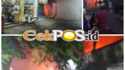 Kebakaran Dua Ruko di Tambaksari Surabaya,  Diduga Sumber Api Dari Laundry Merembet ke Percetakan