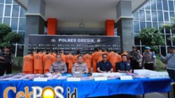 Operasi Tumpas Narkoba Semeru 2026: Polres Gresik Ungkap 14 Kasus, 17 Tersangka Diamankan