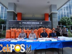Operasi Tumpas Narkoba Semeru 2026: Polres Gresik Ungkap 14 Kasus, 17 Tersangka Diamankan