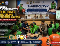 Polres Mojokerto Kota Bekali Driver Ojek Online Keterampilan PPGD untuk Penyelamat di Jalan