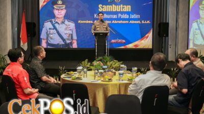 Ngopi Bareng Awak Media, Polda Jatim Perkuat Kemitraan dan Komunikasi