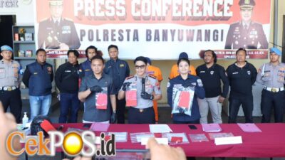 Polresta Banyuwangi Ungkap Pencurian Pecah Kaca Mobil, Dua Tersangka Pernah Beraksi di Malaysia