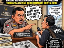 Seolah Tak Terima Dikonfirmasi, Kasat Resnarkoba Polres Pasuruan Diduga Tuding Awak Media Akan Membuat Berita Opini