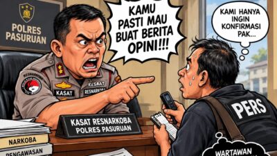 Seolah Tak Terima Dikonfirmasi, Kasat Resnarkoba Polres Pasuruan Diduga Tuding Awak Media Akan Membuat Berita Opini