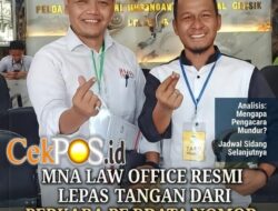 MNA Law Office Resmi Lepas Tangan dari Perkara Perdata Nomor 100/Pdt.G/2026/PN Gsk