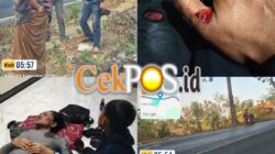 Aspal Licin Diduga Tercemar Air Garam, Kecelakaan Beruntun Terjadi di Raya Rompeng Bangkalan