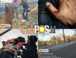 Aspal Licin Diduga Tercemar Air Garam, Kecelakaan Beruntun Terjadi di Raya Rompeng Bangkalan
