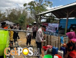 Polresta Sumenep Salurkan Bantuan Air Bersih untuk 440 KK di Desa Gendang Barat