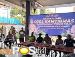 Cangkrukan Ojol Kamtibmas, Polres Tanjung Perak Ajak Driver Jadi Pelopor Keselamatan