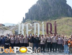 Riding ke Gunung Kelud, Polres Kediri dan Awak Media Suarakan Kesiapsiagaan Bencana
