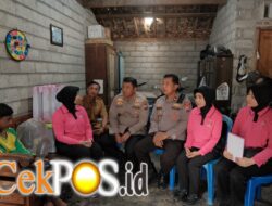 Polres Kediri Sambangi Marfel, Bocah Kelas 5 SD yang Berjuang Rawat Ibunya