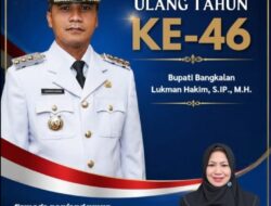 Genap Usia 46 Tahun, Kepala Puskesmas burneh Beri Ucapan Selamat Kepada Bupati Bangkalan