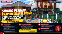 Sidang Perdana Praperadilan H. Utomo, Polresta Pati Absen dan Minta Penundaan