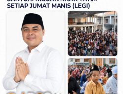 Rutin Tiap Jumat Manis, H. Moh Widjan dan dr. Cica Herlina Muliakan 1.500 Anak Yatim Pantura