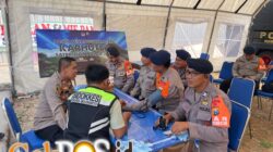 Polres Mojokerto Cek Kesehatan, Dukung Fisik Prima Personel Brimob Siaga Karhutla Gunung Arjuno – Welirang
