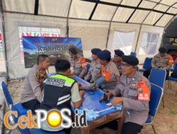 Polres Mojokerto Cek Kesehatan, Dukung Fisik Prima Personel Brimob Siaga Karhutla Gunung Arjuno – Welirang