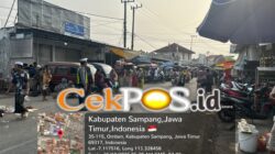 Dukung Operasi Patuh Semeru 2026, Polisi Urai Kepadatan Lalu Lintas di Pasar Omben