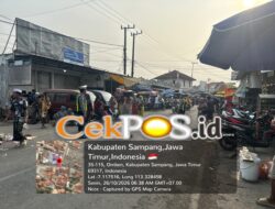 Dukung Operasi Patuh Semeru 2026, Polisi Urai Kepadatan Lalu Lintas di Pasar Omben