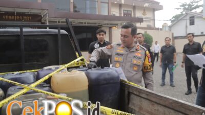 Polres Blitar Ungkap Kasus Dugaan Penimbunan 1.030 Liter BBM Bersubsidi